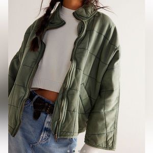 Free People Dolman Quilted Knit Jacket